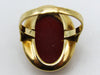 antique coral, natural coral, undyed coral, dark red coral, blood red coral, Italian coral, pacific coral, Sardinian Coral, Coral Ring, sea coral, aka coral, Gold 14 Karat