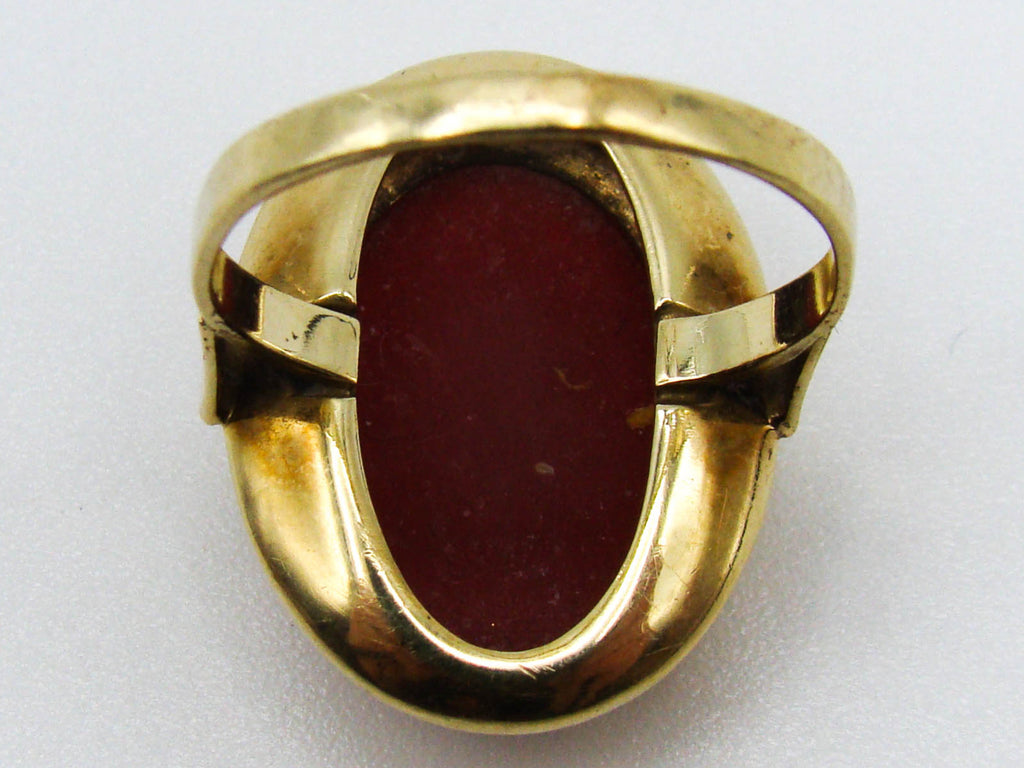 antique coral, natural coral, undyed coral, dark red coral, blood red coral, Italian coral, pacific coral, Sardinian Coral, Coral Ring, sea coral, aka coral, Gold 14 Karat