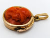 antique coral, natural coral, undyed coral, dark red coral, blood red coral, Italian coral, pacific coral, Sardinian Coral, sea coral, Mediterranean coral, Mediterranean red, Mediterranean pendant, coral pendant, 14 karat gold