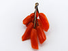 antique coral, natural coral, undyed coral, dark red coral, blood red coral, Italian coral, pacific coral, Sardinian Coral, sea coral, Mediterranean coral, Mediterranean red, Mediterranean pendant, coral pendant, 14 karat gold