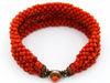 antique coral, natural coral, undyed coral, dark red coral, Italian coral, pacific coral, Sardinian Coral, sea coral, Mediterranean coral, Mediterranean bracelet, Mediterranean red, coral bracelet, silver 800