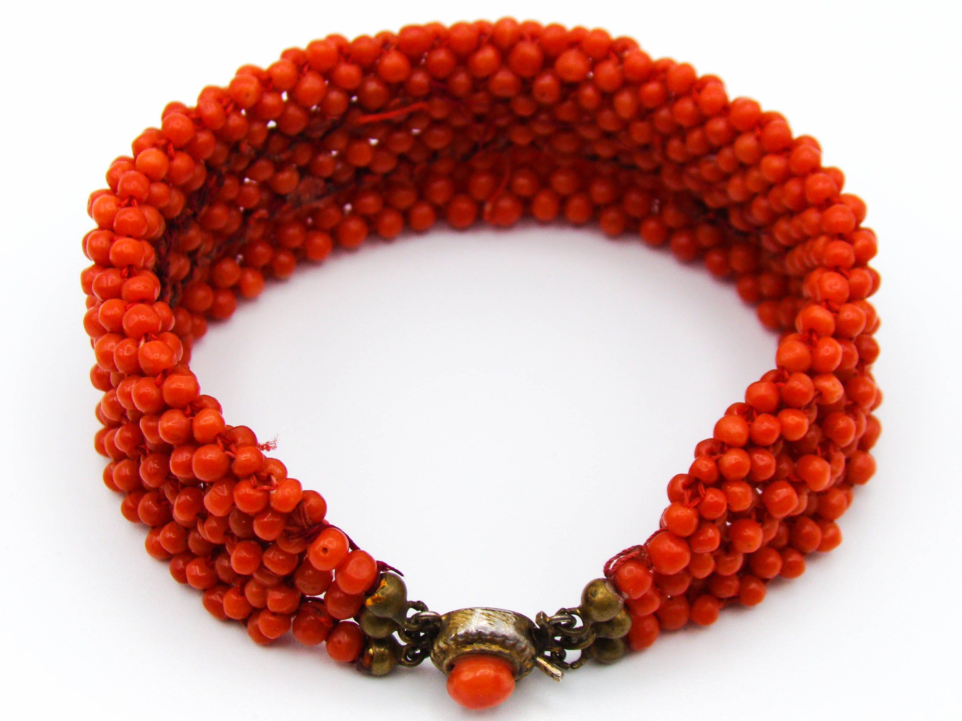 antique coral, natural coral, undyed coral, dark red coral, Italian coral, pacific coral, Sardinian Coral, sea coral, Mediterranean coral, Mediterranean bracelet, Mediterranean red, coral bracelet, silver 800