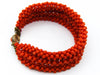 antique coral, natural coral, undyed coral, dark red coral, Italian coral, pacific coral, Sardinian Coral, sea coral, Mediterranean coral, Mediterranean bracelet, Mediterranean red, coral bracelet, silver 800