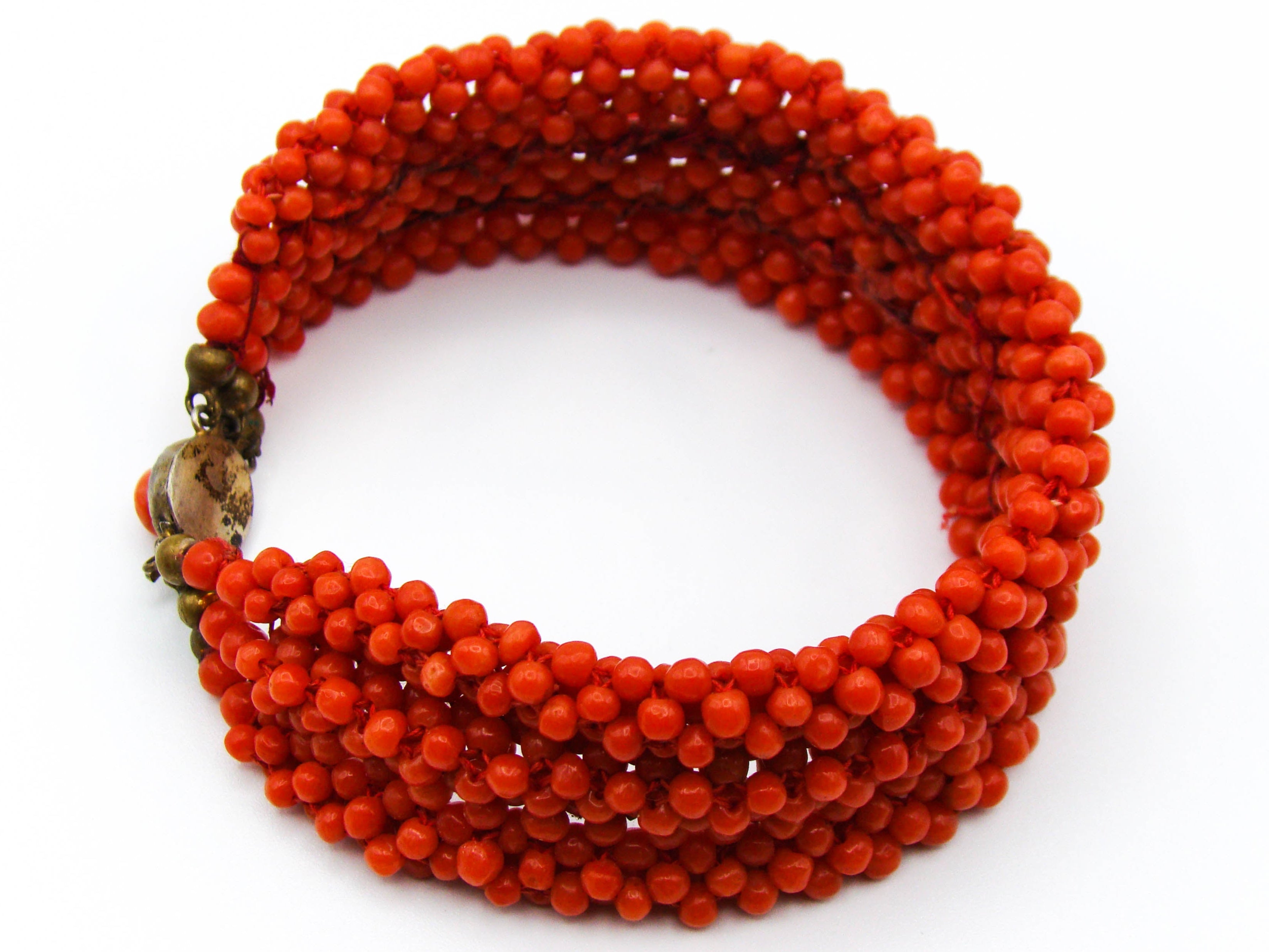 antique coral, natural coral, undyed coral, dark red coral, Italian coral, pacific coral, Sardinian Coral, sea coral, Mediterranean coral, Mediterranean bracelet, Mediterranean red, coral bracelet, silver 800