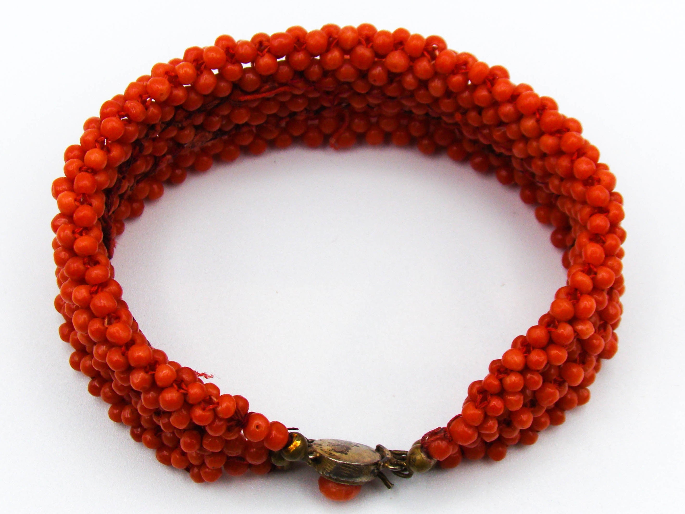 antique coral, natural coral, undyed coral, dark red coral, Italian coral, pacific coral, Sardinian Coral, sea coral, Mediterranean coral, Mediterranean bracelet, Mediterranean red, coral bracelet, silver 800