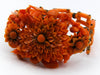 antique coral, natural coral, undyed coral, dark orange coral, Italian coral, pacific coral, Sardinian Coral, sea coral, Mediterranean coral, Mediterranean orange, handcarved coral, orange coral, 14 karat gold, coral necklace, coral pendant, coral earrings, coral bracelet, coral brooch, in original box