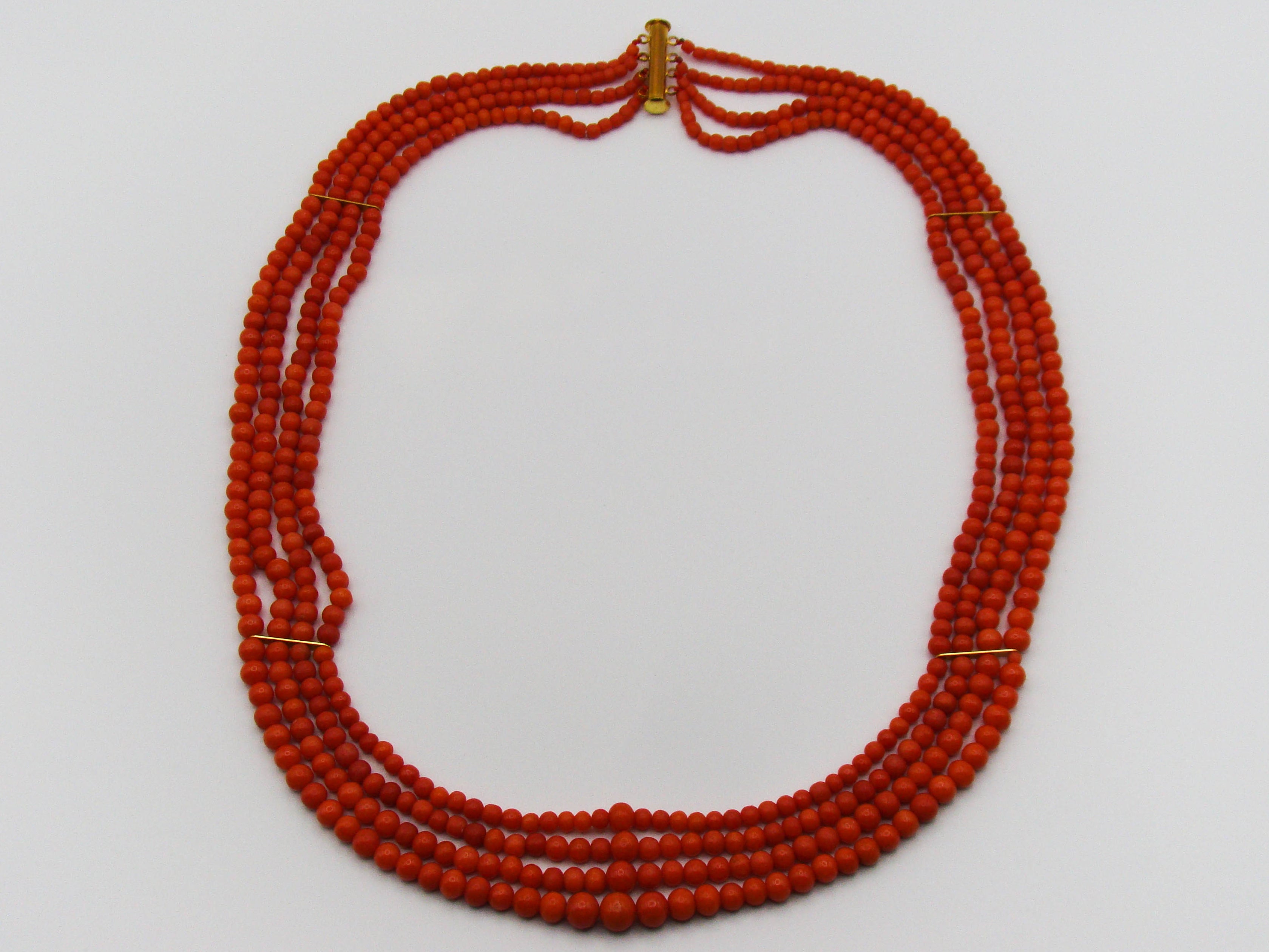 antique coral, natural coral, undyed coral, dark red coral, blood red coral, Italian coral, pacific coral, Sardinian Coral, Coral beads, Coral Rosary beads, Coral chain, Coral necklace, sea coral, Mediterranean coral, 2 strand chain, Mediterranean red beads