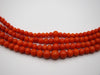 antique coral, natural coral, undyed coral, dark red coral, blood red coral, Italian coral, pacific coral, Sardinian Coral, Coral beads, Coral Rosary beads, Coral chain, Coral necklace, sea coral, Mediterranean coral, 2 strand chain, Mediterranean red beads