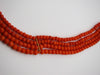 antique coral, natural coral, undyed coral, dark red coral, blood red coral, Italian coral, pacific coral, Sardinian Coral, Coral beads, Coral Rosary beads, Coral chain, Coral necklace, sea coral, Mediterranean coral, 2 strand chain, Mediterranean red beads