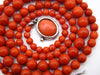 antique coral, natural coral, undyed coral, dark red coral, blood red coral, Italian coral, pacific coral, Sardinian Coral, Coral beads, Coral Rosary beads, Coral chain, Coral necklace, sea coral, aka coral, silver 925 clasp