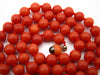 antique coral, natural coral, undyed coral, dark red coral, blood red coral, Italian coral, pacific coral, Sardinian Coral, Coral beads, Coral Rosary beads, Coral chain, Coral necklace, sea coral, aka coral, 8 karat gold clasp