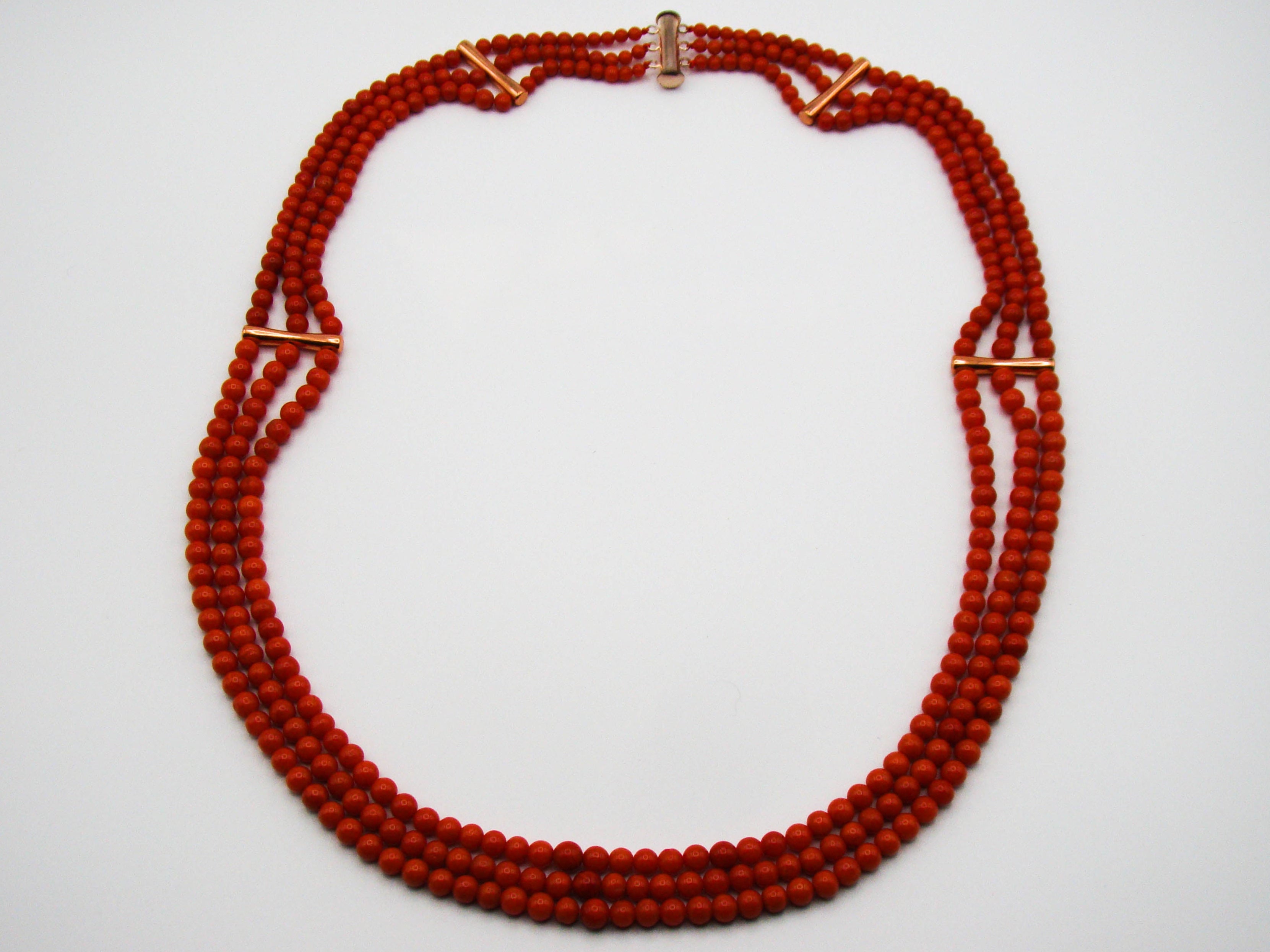 antique coral, natural coral, undyed coral, dark red coral, blood red coral, Italian coral, pacific coral, Sardinian Coral, Coral beads, Coral Rosary beads, Coral chain, Coral necklace, sea coral, aka coral, 2 strand chain