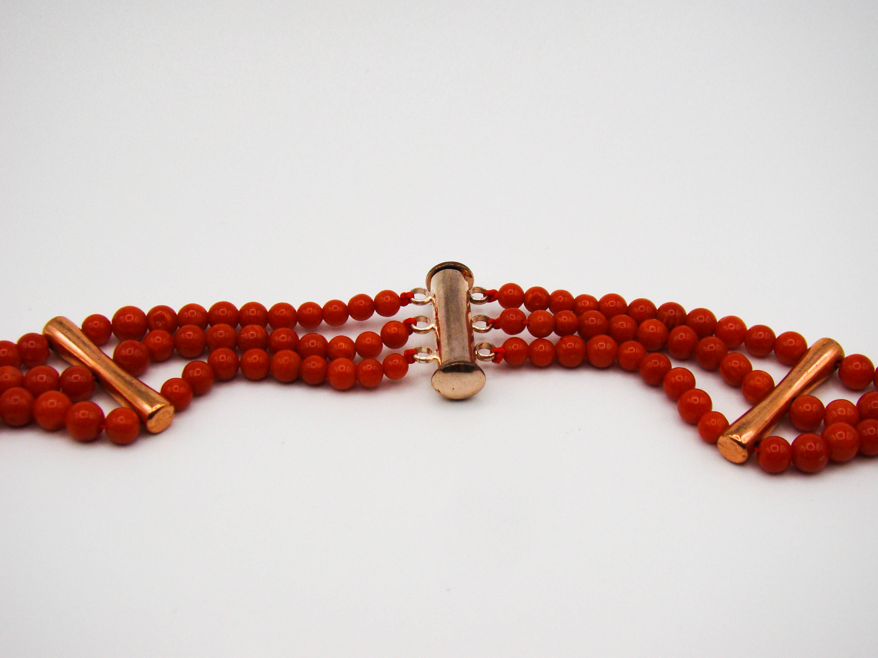antique coral, natural coral, undyed coral, dark red coral, blood red coral, Italian coral, pacific coral, Sardinian Coral, Coral beads, Coral Rosary beads, Coral chain, Coral necklace, sea coral, aka coral, 2 strand chain