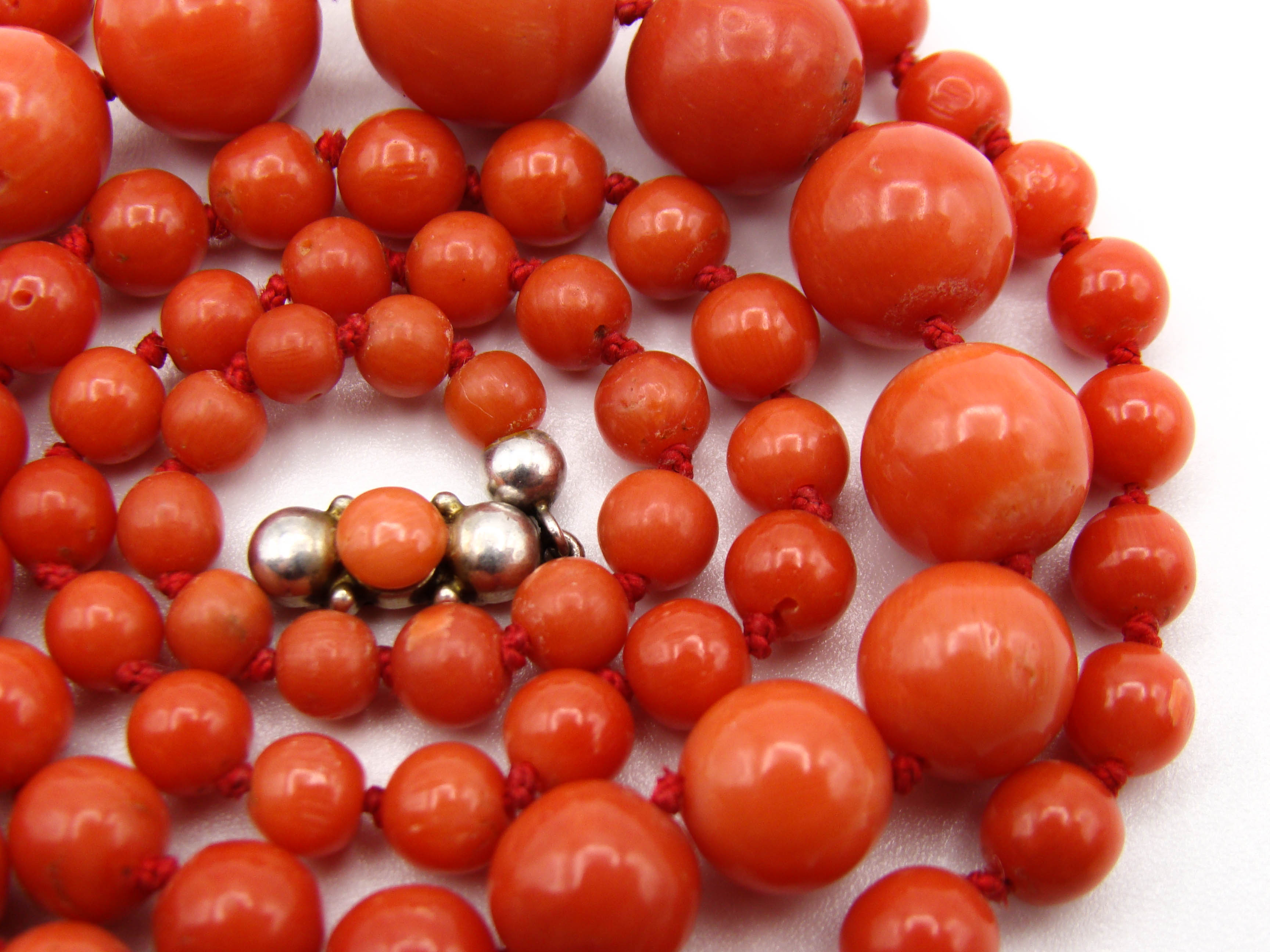 antique coral, natural coral, undyed coral, dark red coral, blood red coral, Italian coral, pacific coral, Sardinian Coral, red coral, sea coral, Mediterranean necklace, Mediterranean coral, Mediterranean chain coral beads, handcarved, aka red, silver 925 clasp, handcarved