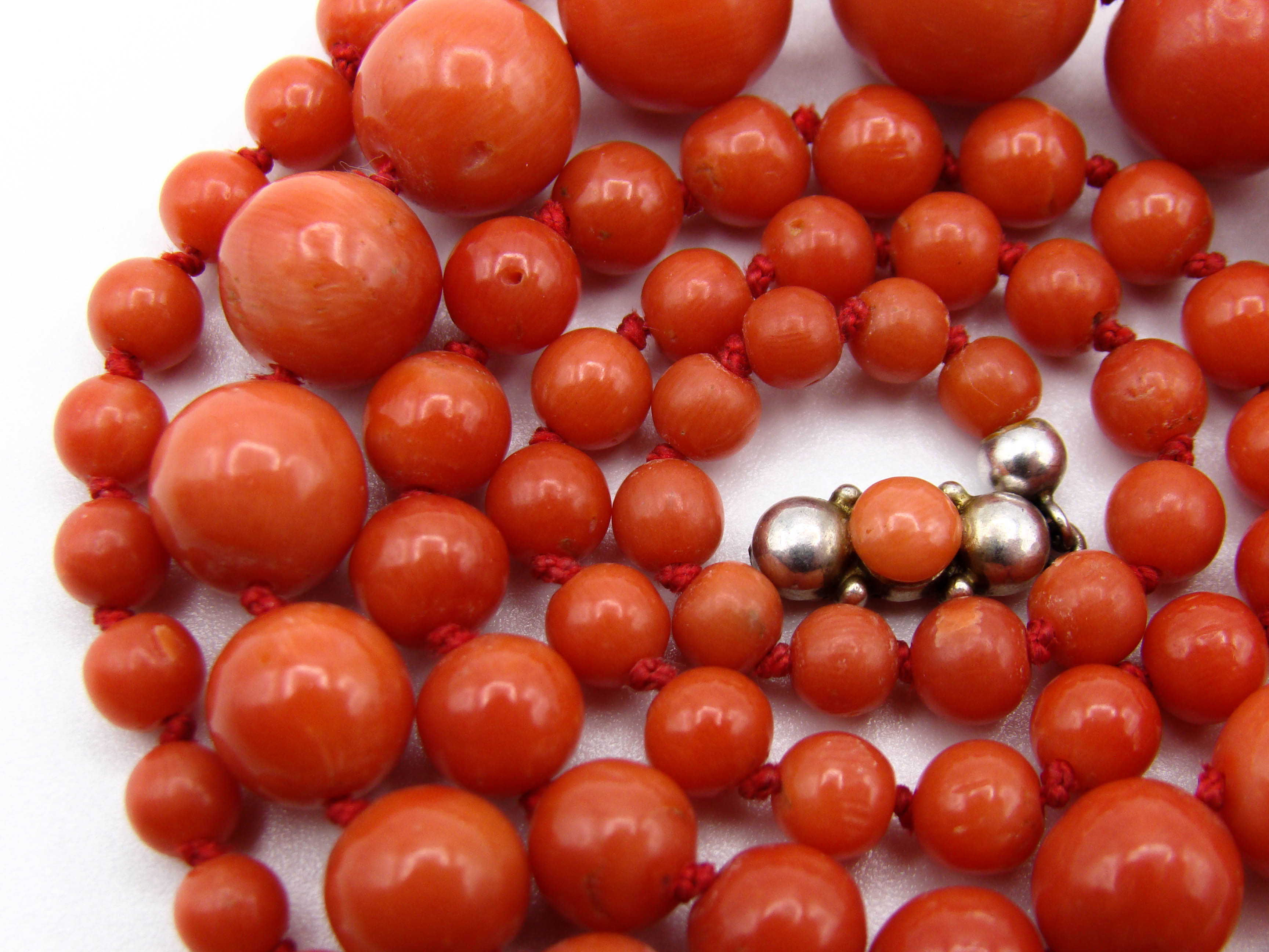 antique coral, natural coral, undyed coral, dark red coral, blood red coral, Italian coral, pacific coral, Sardinian Coral, red coral, sea coral, Mediterranean necklace, Mediterranean coral, Mediterranean chain coral beads, handcarved, aka red, silver 925 clasp, handcarved