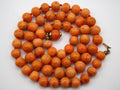 antique coral, natural coral, undyed coral, dark salmon coral, Italian coral, pacific coral, Sardinian Coral, sea coral, Mediterranean necklace, Mediterranean chain, coral necklace, handcarved coral, 9 karat gold