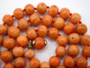 antique coral, natural coral, undyed coral, dark salmon coral, Italian coral, pacific coral, Sardinian Coral, sea coral, Mediterranean necklace, Mediterranean chain, coral necklace, handcarved coral, 9 karat gold