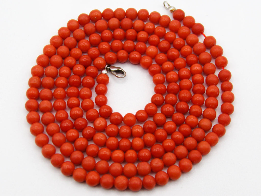 antique coral, natural coral, undyed coral, dark red coral, blood red coral, Italian coral, pacific coral, Sardinian Coral, red coral, sea coral, Mediterranean necklace, Mediterranean coral, Mediterranean chain coral beads, handcarved, aka red, handcarved, silver 925 clasp
