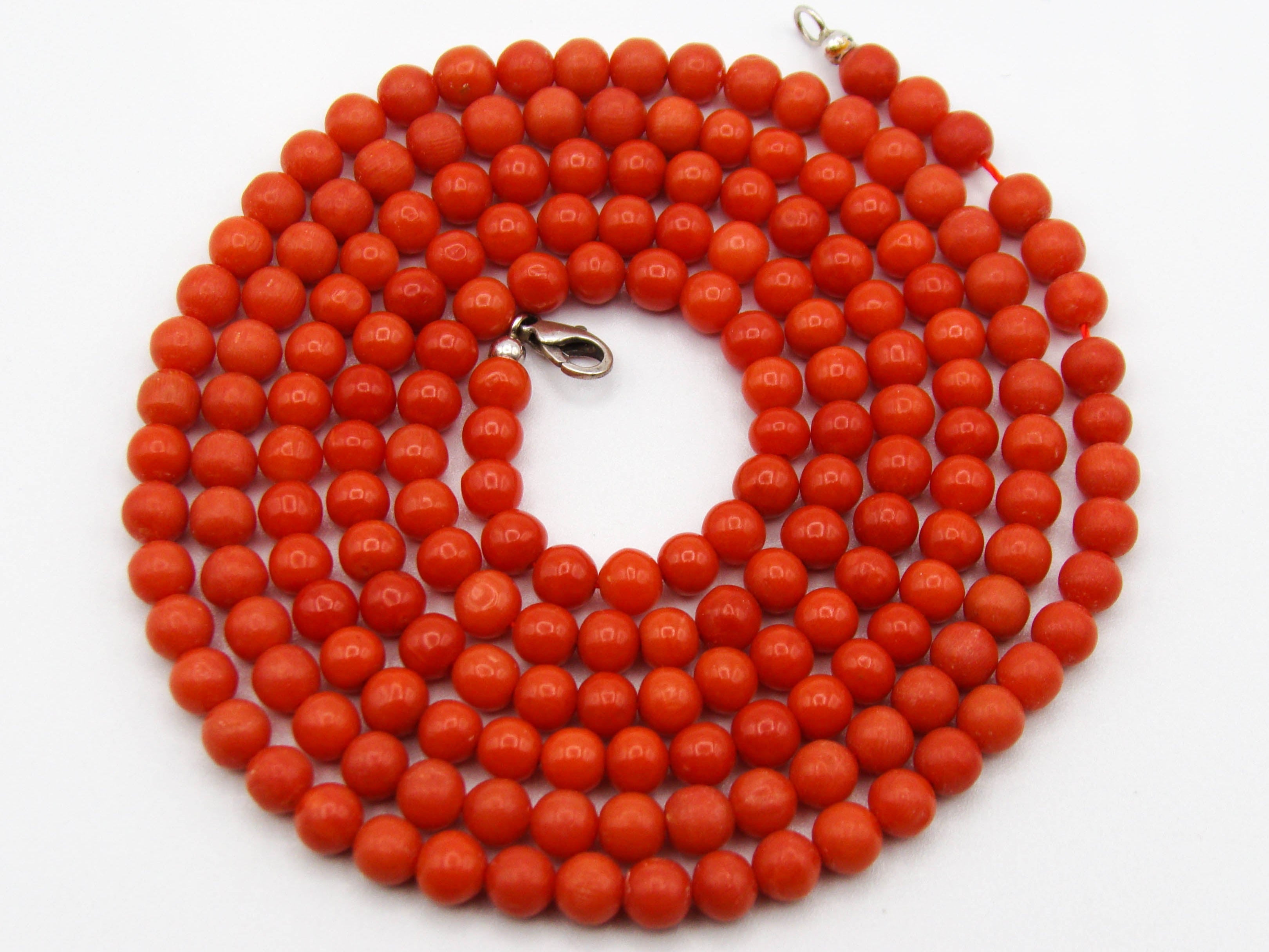 antique coral, natural coral, undyed coral, dark red coral, blood red coral, Italian coral, pacific coral, Sardinian Coral, red coral, sea coral, Mediterranean necklace, Mediterranean coral, Mediterranean chain coral beads, handcarved, aka red, handcarved, silver 925 clasp