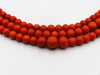 antique coral, natural coral, undyed coral, dark red coral, blood red coral, Italian coral, pacific coral, Sardinian Coral, Coral beads, Coral Rosary beads, Coral chain, Coral necklace, sea coral, Mediterranean coral, 2 strand chain, Mediterranean red beads