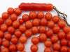 antique coral, natural coral, undyed coral, dark red coral, blood red coral, Italian coral, pacific coral, Sardinian Coral, red coral, sea coral, Mediterranean rosary, Mediterranean coral, coral rosary, handcarved, aka red, sterling silver tassel, مسبحة