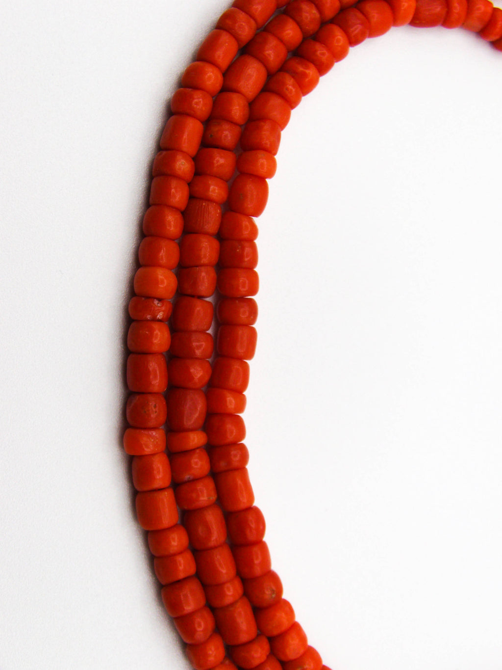 antique coral, natural coral, undyed coral, dark red coral, blood red coral, Italian coral, pacific coral, Sardinian Coral, Coral beads, Coral Rosary beads, Coral chain, Coral necklace, sea coral, aka coral, 2 strand chain