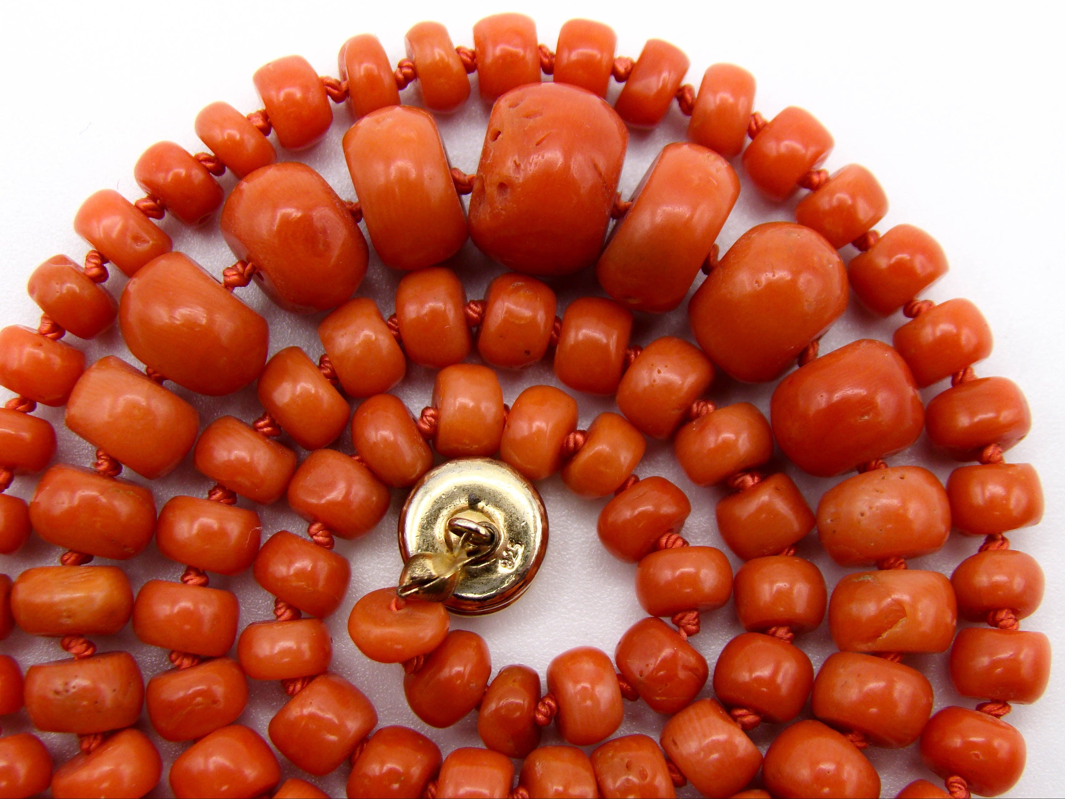 antique coral, natural coral, undyed coral, dark orange coral, Italian coral, pacific coral, Sardinian Coral, sea coral, Mediterranean coral, Mediterranean necklace, Mediterranean chain, coral necklace, handcarved coral