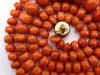 antique coral, natural coral, undyed coral, dark orange coral, Italian coral, pacific coral, Sardinian Coral, sea coral, Mediterranean coral, Mediterranean necklace, Mediterranean chain, coral necklace, handcarved coral