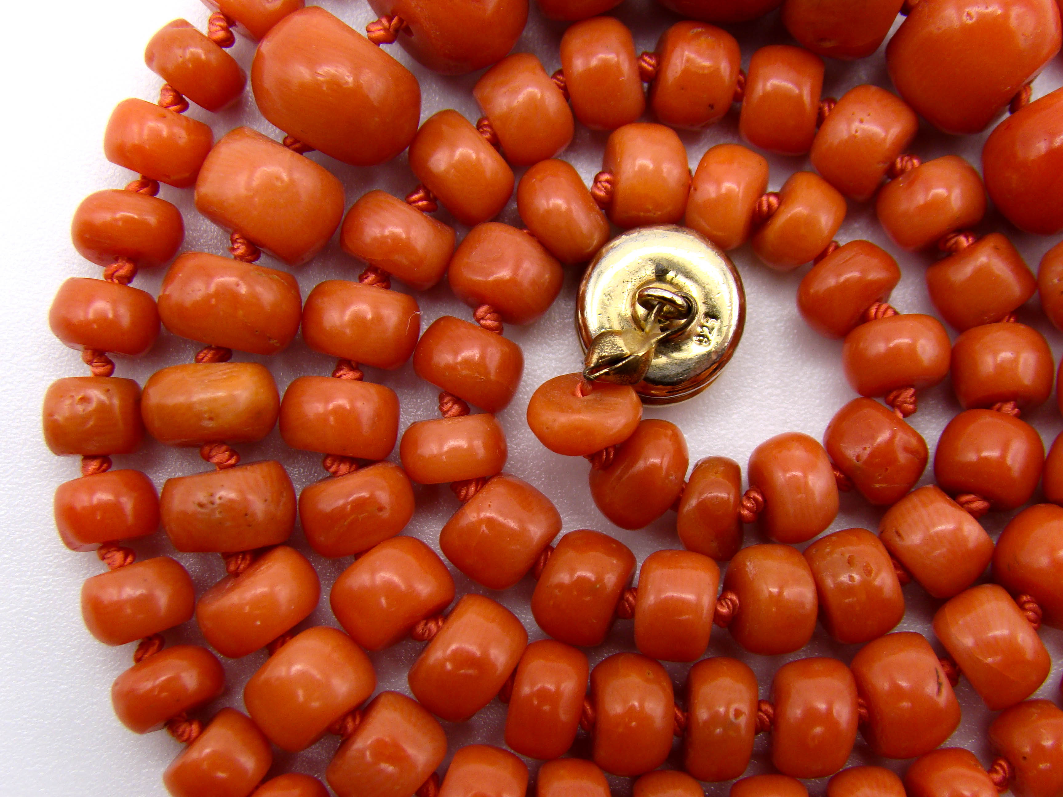 antique coral, natural coral, undyed coral, dark orange coral, Italian coral, pacific coral, Sardinian Coral, sea coral, Mediterranean coral, Mediterranean necklace, Mediterranean chain, coral necklace, handcarved coral