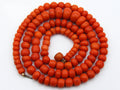antique coral, natural coral, undyed coral, dark red coral, blood red coral, Italian coral, pacific coral, Sardinian Coral, sea coral, Mediterranean coral, Mediterranean red, Mediterranean chain, Mediterranean necklace, coral chain, coral necklace, 9 karat gold clasp