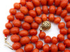 antique coral, natural coral, undyed coral, dark red coral, blood red coral, Italian coral, pacific coral, Sardinian Coral, sea coral, Mediterranean coral, Mediterranean red, Mediterranean chain, Mediterranean necklace, coral chain, coral necklace, 14 karat gold clasp