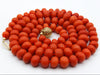 antique coral, natural coral, undyed coral, dark red coral, blood red coral, Italian coral, pacific coral, Sardinian Coral, sea coral, Mediterranean coral, Mediterranean red, Mediterranean chain, Mediterranean necklace, coral chain, coral necklace, 14 karat gold clasp