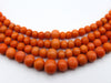 antique coral, natural coral, undyed coral, Italian coral, pacific coral, Sardinian Coral, Coral beads, Coral Rosary beads, Coral chain, Coral necklace, sea coral, Mediterranean coral, 4 strand chain, orange beads, orange coral