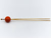 antique coral, natural coral, undyed coral, red coral, blood red coral, aka red coral, Italian coral, pacific coral, Sardinian Coral, sea coral, Mediterranean coral, Mediterranean pin, coral pin, handcarved coral, 21 karat gold