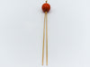 antique coral, natural coral, undyed coral, red coral, blood red coral, aka red coral, Italian coral, pacific coral, Sardinian Coral, sea coral, Mediterranean coral, Mediterranean pin, coral pin, handcarved coral, 21 karat gold