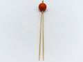 antique coral, natural coral, undyed coral, red coral, blood red coral, aka red coral, Italian coral, pacific coral, Sardinian Coral, sea coral, Mediterranean coral, Mediterranean pin, coral pin, handcarved coral, 21 karat gold