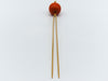antique coral, natural coral, undyed coral, red coral, blood red coral, aka red coral, Italian coral, pacific coral, Sardinian Coral, sea coral, Mediterranean coral, Mediterranean pin, coral pin, handcarved coral, 21 karat gold