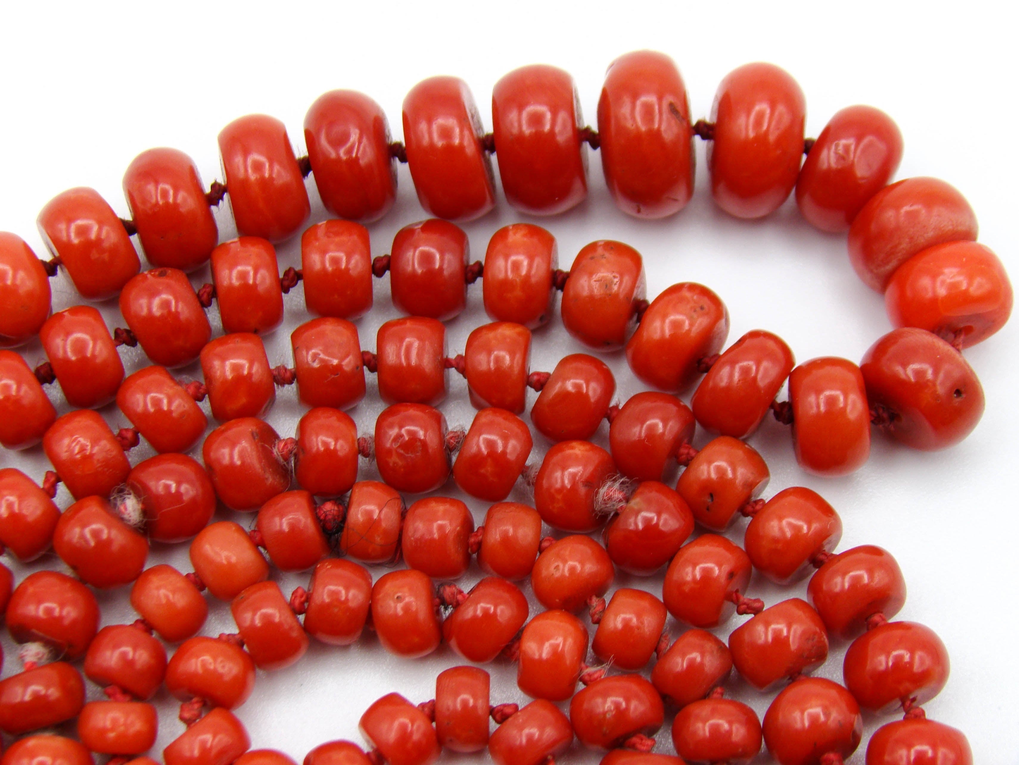 antique coral, natural coral, undyed coral, dark red coral, blood red coral, Italian coral, pacific coral, Sardinian Coral, Coral beads, Coral Rosary beads, Coral chain, Coral necklace, sea coral, aka coral