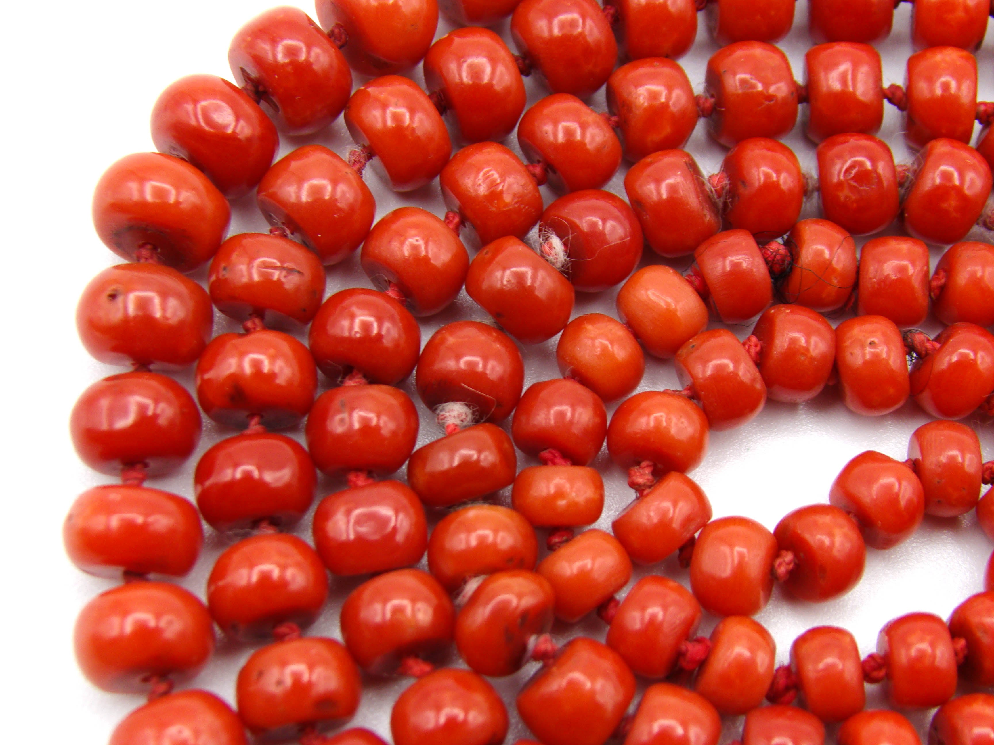 antique coral, natural coral, undyed coral, dark red coral, blood red coral, Italian coral, pacific coral, Sardinian Coral, Coral beads, Coral Rosary beads, Coral chain, Coral necklace, sea coral, aka coral