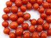 antique coral, natural coral, undyed coral, dark red coral, blood red coral, Italian coral, pacific coral, Sardinian Coral, sea coral, Mediterranean coral, Mediterranean necklace, Mediterranean chain, coral necklace, handcarved coral, 9 karat gold clasp, Mediterranean red