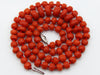 antique coral, natural coral, undyed coral, dark red coral, blood red coral, Italian coral, pacific coral, Sardinian Coral, Coral beads, Coral Rosary beads, Coral chain, Coral necklace, sea coral, aka coral, silver 925 clasp