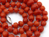 antique coral, natural coral, undyed coral, dark red coral, blood red coral, Italian coral, pacific coral, Sardinian Coral, Coral beads, Coral Rosary beads, Coral chain, Coral necklace, sea coral, aka coral, silver 925 clasp