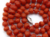 antique coral, natural coral, undyed coral, dark red coral, blood red coral, Italian coral, pacific coral, Sardinian Coral, Coral beads, Coral Rosary beads, Coral chain, Coral necklace, sea coral, aka coral, silver 925 clasp