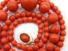 antique coral, natural coral, undyed coral, dark red coral, blood red coral, Italian coral, pacific coral, Sardinian Coral, sea coral, Mediterranean coral, Mediterranean red, Mediterranean chain, Mediterranean necklace, coral chain, coral necklace, 14 karat gold clasp