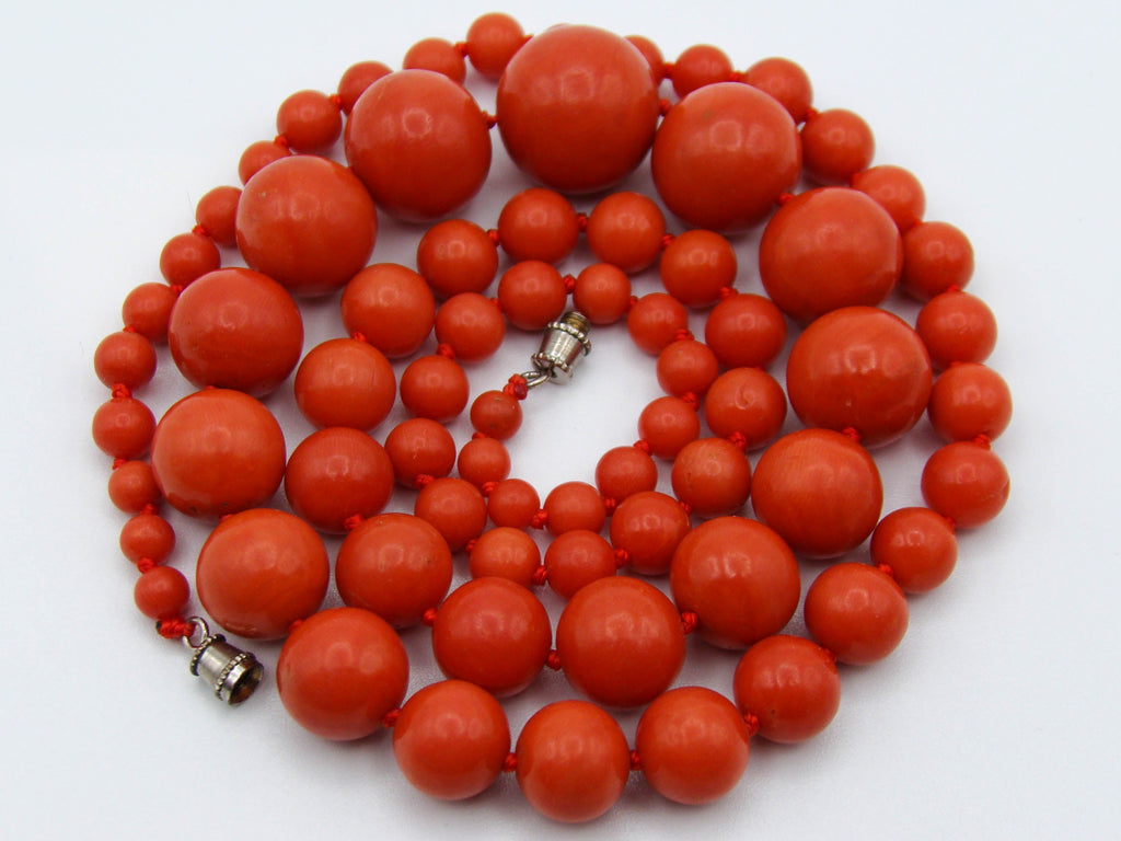 antique coral, natural coral, undyed coral, dark red coral, blood red coral, Italian coral, pacific coral, Sardinian Coral, Coral beads, Coral Rosary beads, Coral chain, Coral necklace, sea coral, aka coral