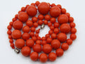 antique coral, natural coral, undyed coral, dark red coral, blood red coral, Italian coral, pacific coral, Sardinian Coral, Coral beads, Coral Rosary beads, Coral chain, Coral necklace, sea coral, aka coral