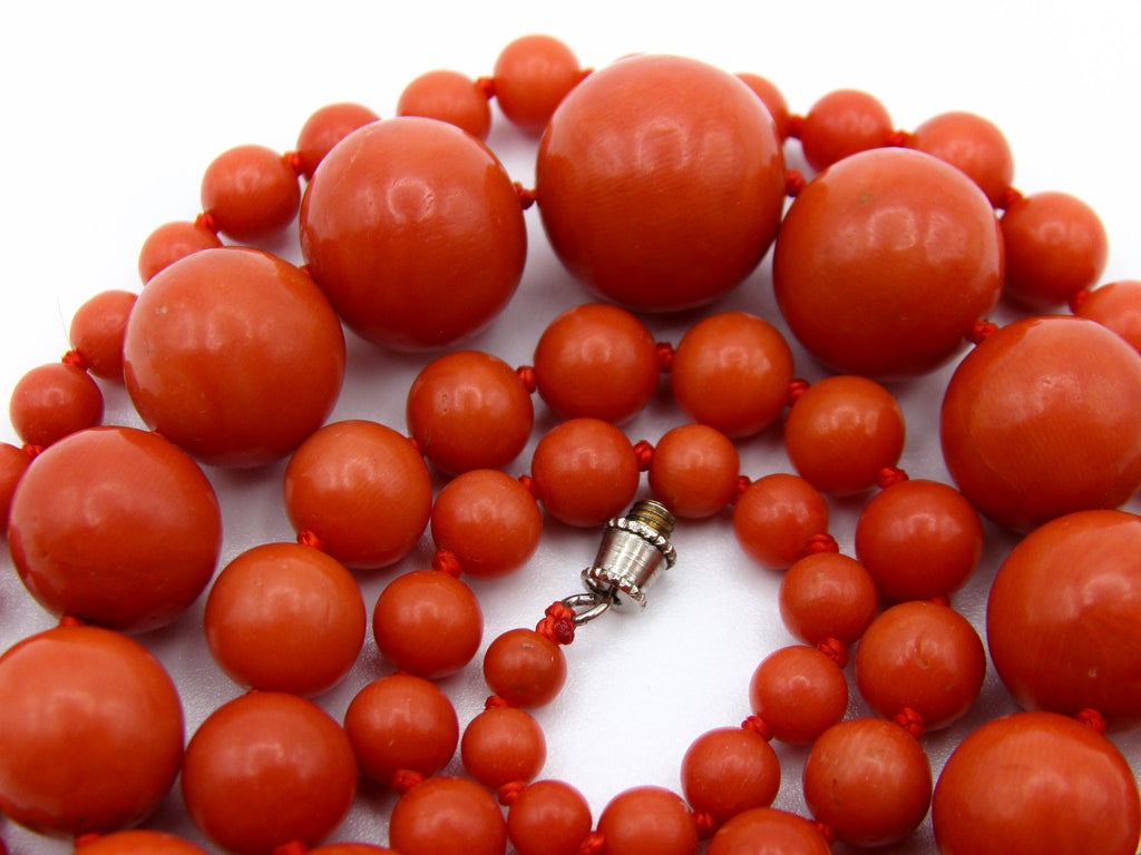 antique coral, natural coral, undyed coral, dark red coral, blood red coral, Italian coral, pacific coral, Sardinian Coral, Coral beads, Coral Rosary beads, Coral chain, Coral necklace, sea coral, aka coral