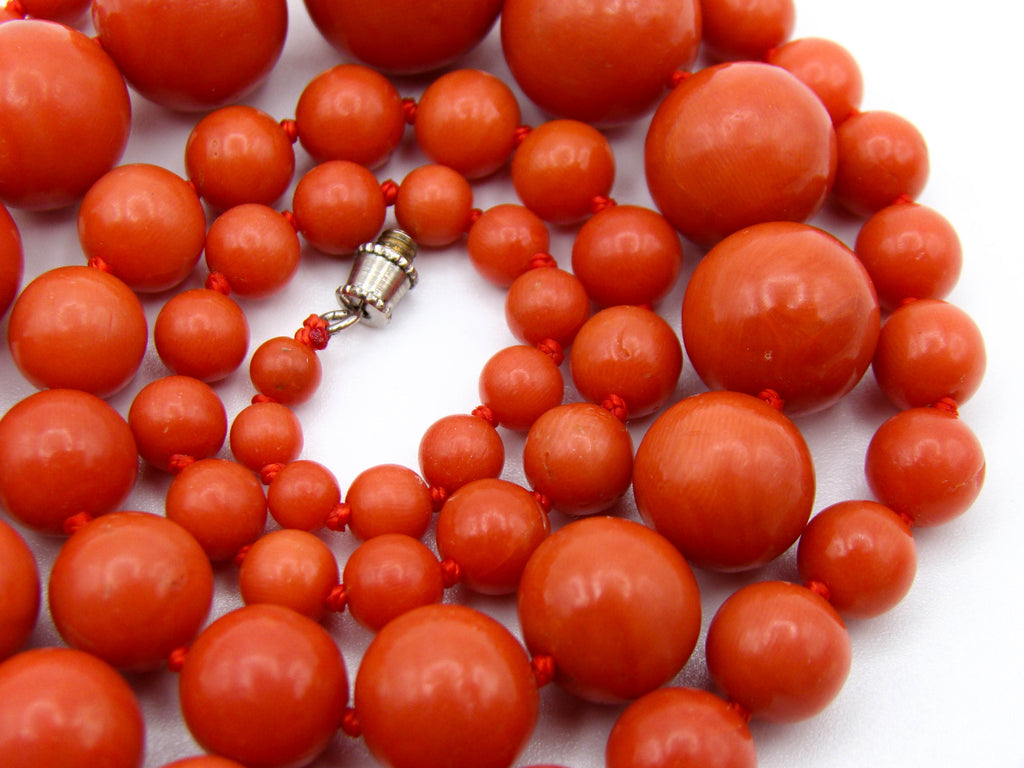 antique coral, natural coral, undyed coral, dark red coral, blood red coral, Italian coral, pacific coral, Sardinian Coral, Coral beads, Coral Rosary beads, Coral chain, Coral necklace, sea coral, aka coral