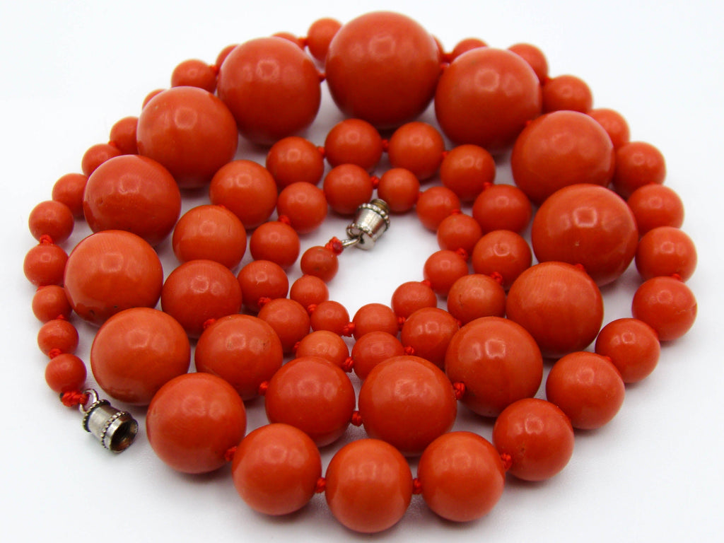 antique coral, natural coral, undyed coral, dark red coral, blood red coral, Italian coral, pacific coral, Sardinian Coral, Coral beads, Coral Rosary beads, Coral chain, Coral necklace, sea coral, aka coral