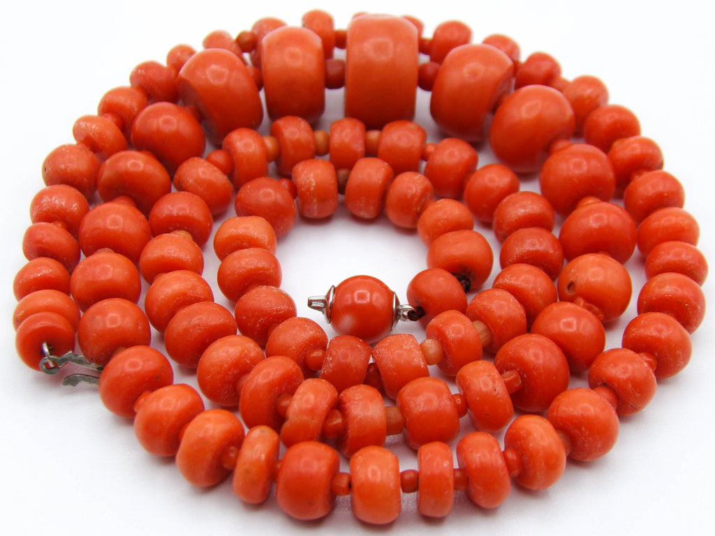 antique coral, natural coral, undyed coral, dark red coral, blood red coral, Italian coral, pacific coral, Sardinian Coral, sea coral, Mediterranean coral, Mediterranean red, Mediterranean chain, Mediterranean necklace, coral chain, coral necklace, silver 925 clasp
